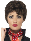 Grease Rizzo Wig Adult Short Brown Costume Hair 1