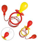Giant Squirt Pacifier Yellow & Red Ass.