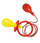Giant Squirt Pacifier Yellow & Red Ass.