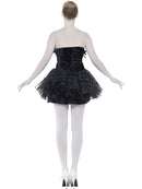 Gothic Swan Masquerade Costume Adult Black Sequin Ballerina Dress 3