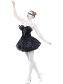 Gothic Swan Masquerade Costume Adult Black Sequin Ballerina Dress 1