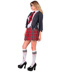 Zombie School Girl  Jacket With Shirt, Skirt, Tie, Socks 