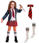 Zombie School Girl  Jacket With Shirt, Skirt, Tie, Socks 
