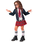 Zombie School Girl  Jacket With Shirt, Skirt, Tie, Socks 