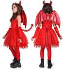 Devil  Dress, Tail, Wings, Horns, Fingerless Gloves 