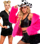 “Handbag Long Plush Black”