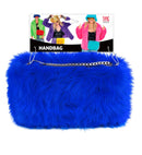 “Handbag Long Plush Blue”