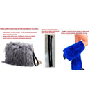 “Handbag Long Plush Blue”