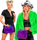 “Handbag Long Plush Purple”
