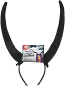 Demon Horns Headband Black Flexible Horror Costume Accessory 3