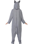 Wolf Costume Adult Grey All In One With Animal Hood 5