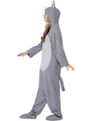 Wolf Costume Adult Grey All In One With Animal Hood 6