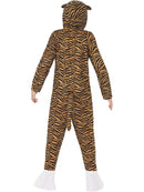 Tiger Costume Kids Orange Black Striped Hooded Animal Jumpsuit 4
