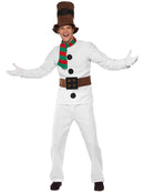 Mr Snowman Costume Adult White Suit 5