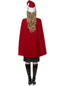 Miss Santa Kit Adult Red White Cape and Hat Luxury Xmas Costume 3