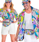 The 80S Funky Fashion - Funky White  Shirt 