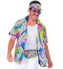 The 80S Funky Fashion - Funky White  Shirt 