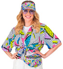 The 80S Funky Fashion - Funky White  Shirt 