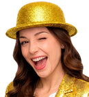 Gold  Bowler Hat