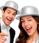 Silver  Bowler Hat