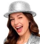 Silver  Bowler Hat