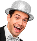 Silver  Bowler Hat