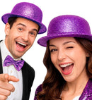 Purple  Bowler Hat