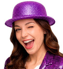 Purple  Bowler Hat