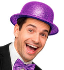 Purple  Bowler Hat