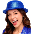 Blue  Bowler Hat