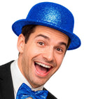 Blue  Bowler Hat