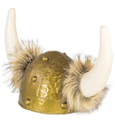 Deluxe Viking Helmet With Fur
