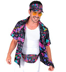The 80S Funky Fashion - Funky Black  Shirt 