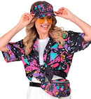 The 80S Funky Fashion - Funky Black  Shirt 