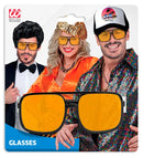 The 90S Hip Hop Glasses With Orange Lenses