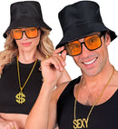 The 90S Hip Hop Glasses With Orange Lenses