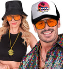 The 90S Hip Hop Glasses With Orange Lenses