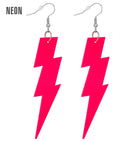 The 80S Neon Pink Thunder Earrings 