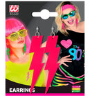 The 80S Neon Pink Thunder Earrings 