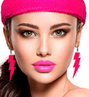 The 80S Neon Pink Thunder Earrings 