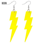 The 80S Neon Yellow Thunder Earrings 
