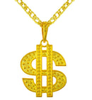 Dollar Necklace With Quality Chain & Pendant - 70 Cm 