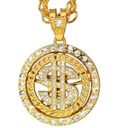 Strass Dollar Necklace 70 Cm