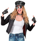 Rocker/Biker  Hat, Choker, Gloves, Glasses  