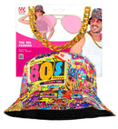 The 80S Funky Fashion - Graffiti  Bucket Hat, Glasses, Necklace 