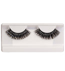 Long Black & Silver Eyelashes In Box With Glass Bottle Glue