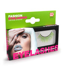 Green Holographic Fashion Eyelashes With Glue Tube