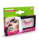 Pink Holographic Fashion Eyelashes With Glue Tube