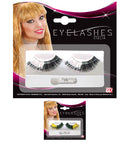 Metallic Celebrity Eyelashes With Glue Tube - Black-Gold & Black-Silver Ass.