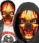 Mask Burning Skull Fabric